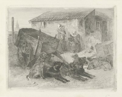 The Dog Cart by Charles Rochussen