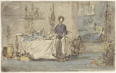 Kitchen Interior by Charles Rochussen