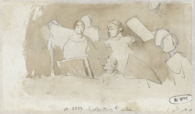 Sketch of a Group of Singing People by Charles Rochussen