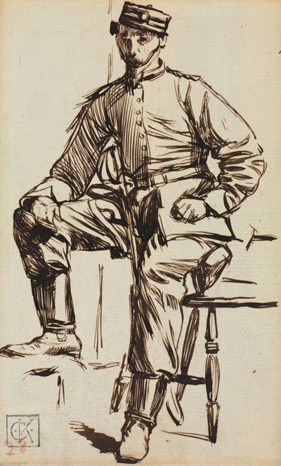 Charles Keene as a Volunteer by Charles Samuel Keene