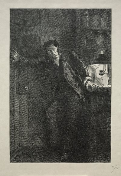The Coat with the Fur Lining by Charles Samuel Keene