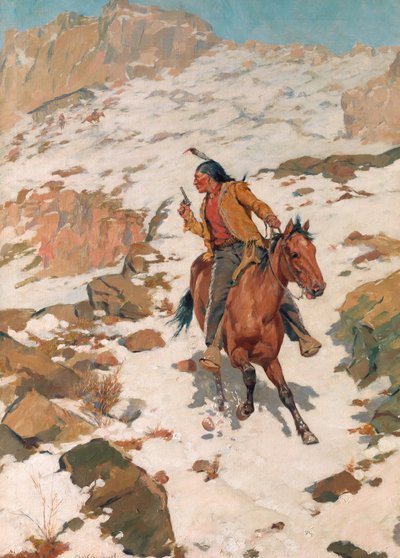In Hot Pursuit by Charles Schreyvogel