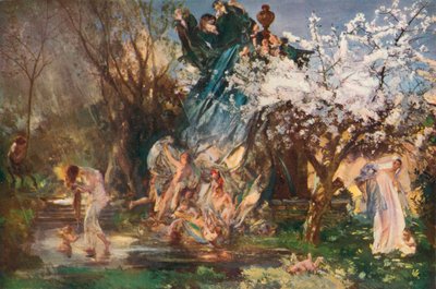 The Shower by Charles Sims