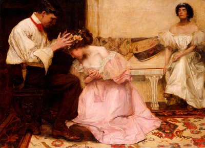 The Two Crowns, 1896 by Charles Sims