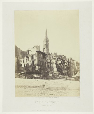 Paris Fire (Place de Saint-Cloud) by Charles Soulier