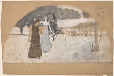 Studies for Lunettes by Charles Sprague Pearce
