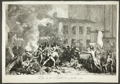 Capturing the Bastille, July 14, 1789 by Charles Thevenin