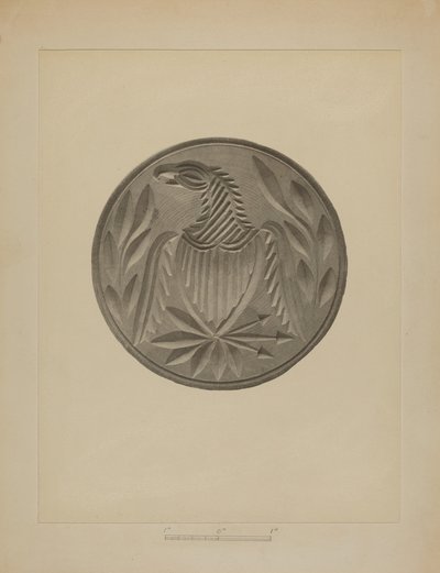 Pennsylvania German Butter Stamp by Charles Von Urban
