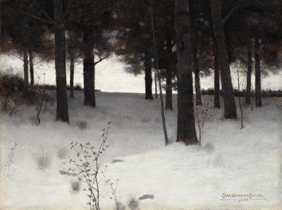 Woods in Winter, 1886 by Charles Warren Eaton