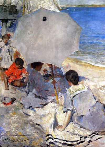On the Beach by Charles Webster Hawthorne