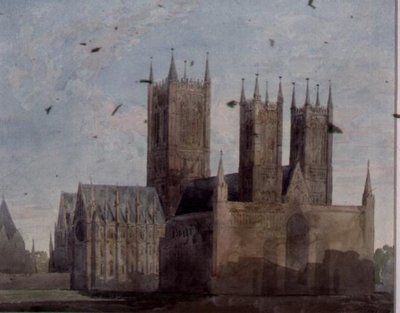 View of Lincoln Cathedral by Charles Wild