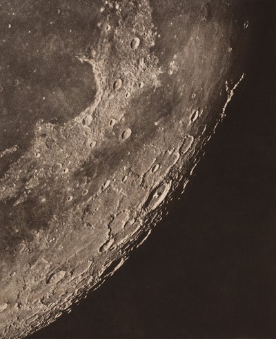 Photographic Map of the Moon by Charles le Morvan