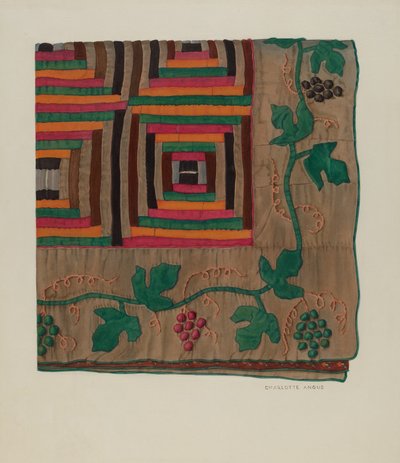 Log Cabin Quilt by Charlotte Angus