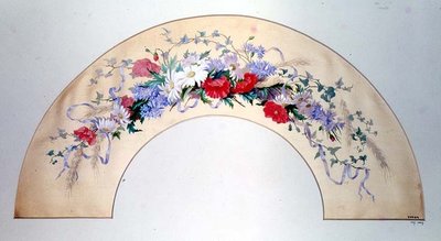 Design for a fan by Charlotte James
