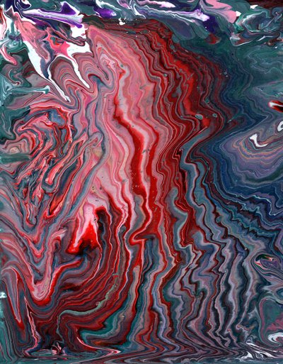 Acrylic Pouring, 2020 by Charlotte Orr