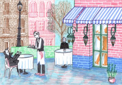 Cafe, 2017 by Charlotte Orr