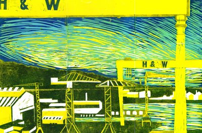Harland & Wolff Cranes, Belfast by Charlotte Orr