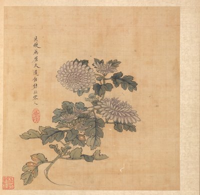 Paintings after Ancient Masters: Chrysanthemum by Chen Hongshou