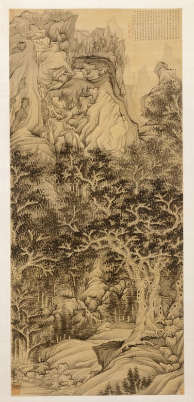 The Mountain of Five Cataracts by Chen Hongshou