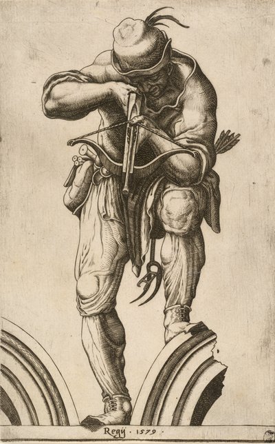 An Archer Shooting a Crossbow, 1579 by Cherubino Alberti