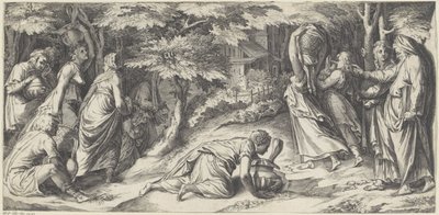 The Israelites Fleeing Egypt by Cherubino Alberti