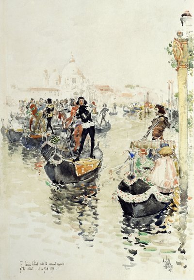 A Venetian Regatta by Childe Frederick Hassam