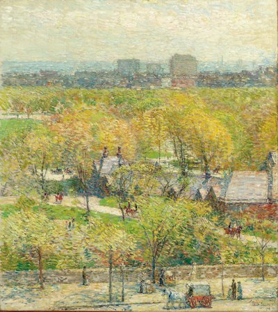 Across the Park by Childe Frederick Hassam