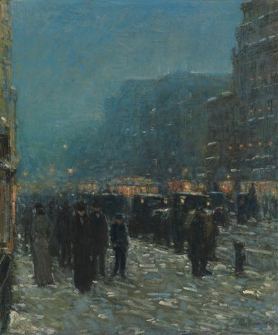 Broadway and 42nd Street by Childe Frederick Hassam