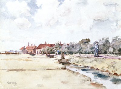 Canal Scene by Childe Frederick Hassam