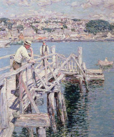 Dock Scene, Gloucester by Childe Frederick Hassam