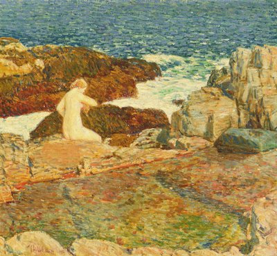 East Headland Pool by Childe Frederick Hassam