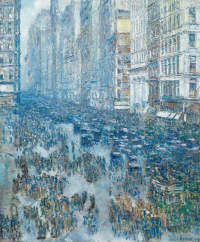 Fifth Avenue by Childe Frederick Hassam