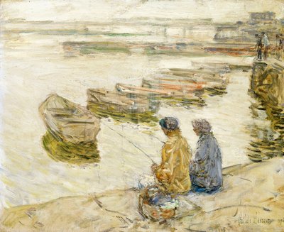 Fishing by Childe Frederick Hassam