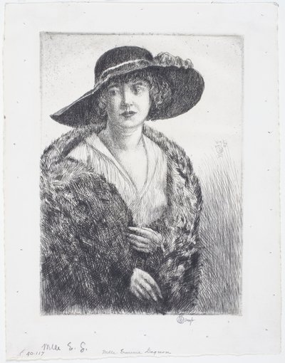 Mlle Erminie Gagnon by Childe Frederick Hassam