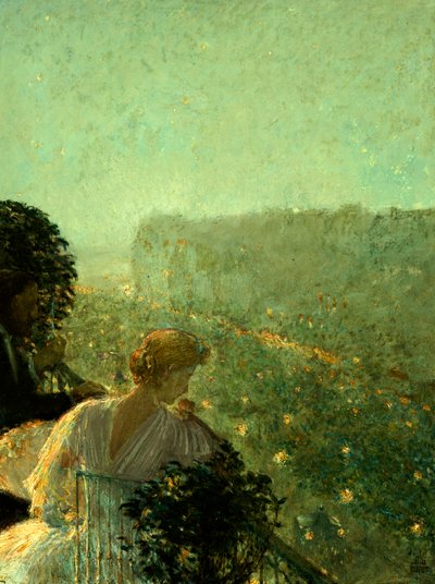 Summer Evening, Paris by Childe Frederick Hassam