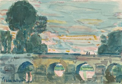 The Bridge at Grez by Childe Frederick Hassam