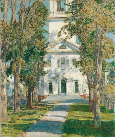 The Church at Gloucester by Childe Frederick Hassam