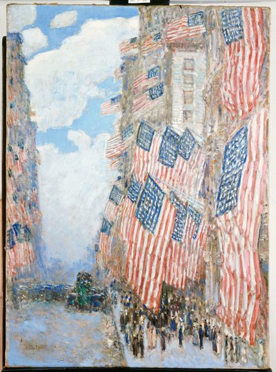 The Fourth of July by Childe Frederick Hassam