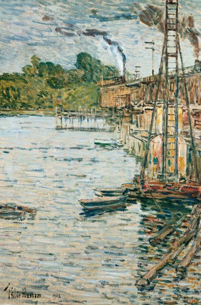 The Mill Pond, Cos Cob, Connecticut by Childe Frederick Hassam