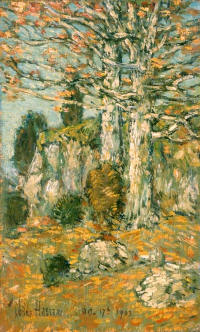Tree Landscape by Childe Frederick Hassam