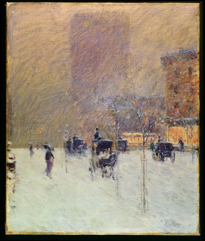 Winter Afternoon in New York by Childe Frederick Hassam