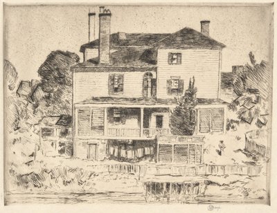 A Portsmouth Mansion, 1916 by Childe Hassam