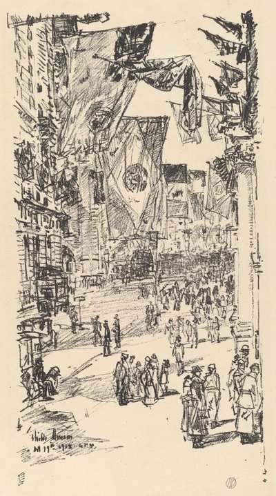 Avenue of the Allies by Childe Hassam