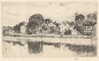 Chimneys, Portsmouth, 1915 by Childe Hassam