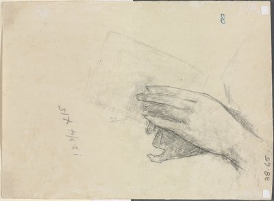 Hands Holding a Book by Childe Hassam