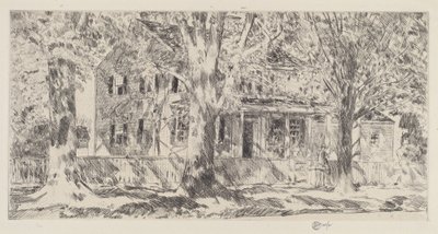 House on the Main Street, Easthampton by Childe Hassam