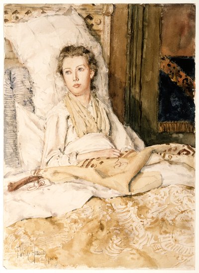 Maud Sewing by Childe Hassam