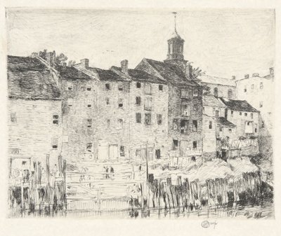 Old Warehouses, Portsmouth by Childe Hassam