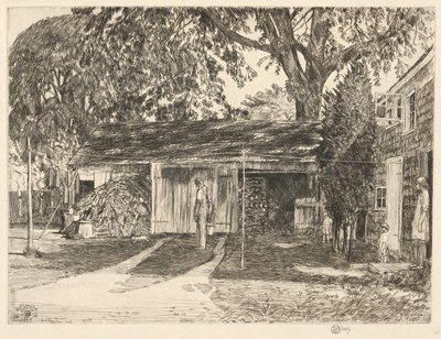 Old Woodshed, Easthampton, 1929 by Childe Hassam