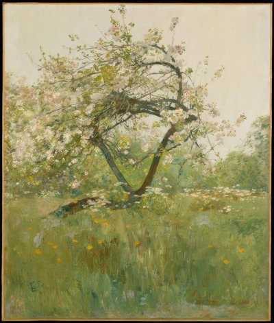 Peach Blossoms - Villiers-le-Bel by Childe Hassam